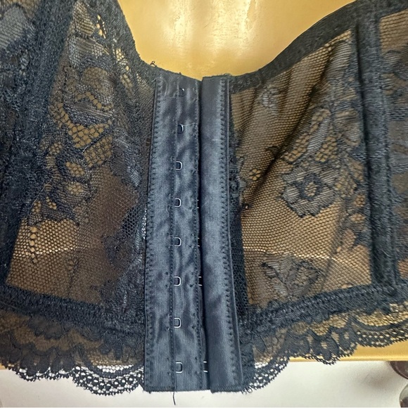 Killstar Black Cardinal Sins Gothic Lace Up Velvet High Neck Bralette NWOT XL - Picture 12 of 16